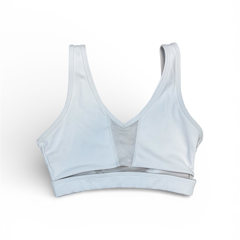 BuffBunny Front Mesh Detail White Sports Bra XS